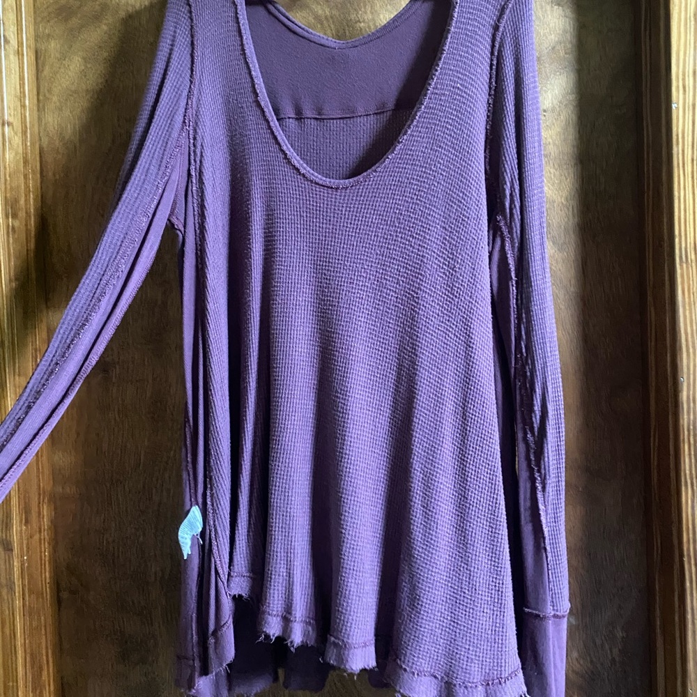 Free people waffle knit top